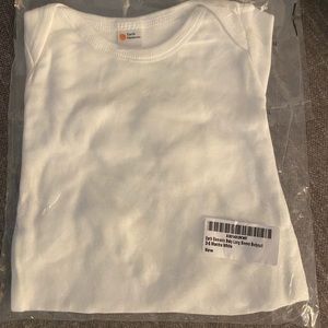 White Infant Long-sleeve Onesie